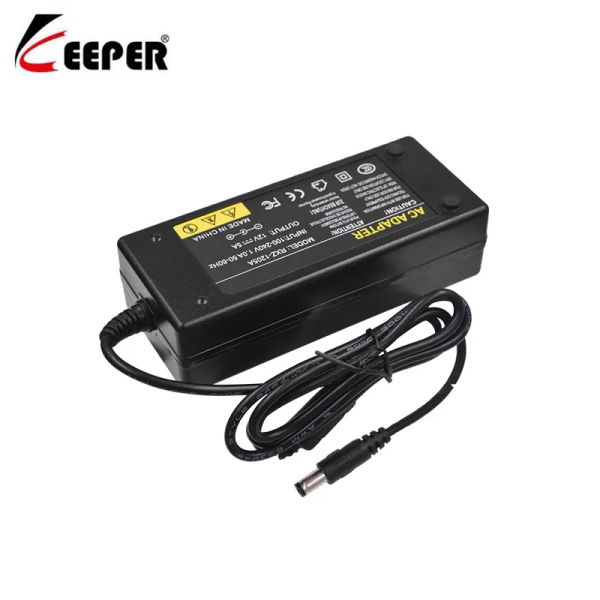 Acessórios Keeper 12v5a AD 100V240V Adaptador de energia do conversor DC 12V 5A 60W Fonte de alimentação DC 5,5 mm x 2,5 mm para CCTV DVR e luz LED