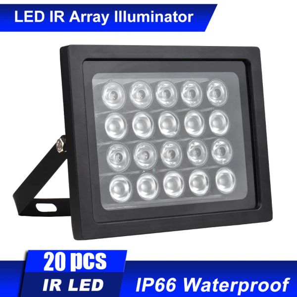 Accessori IRLUMINATORE IR per la telecamera di sicurezza CCTV 20pcs Array IR LED ILLUMINATORE NIE VISUALITÀ NAGUE AGGOLA LUGA LUNGA IN MAGLIO