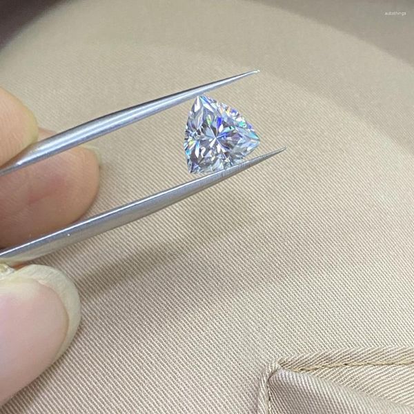 Свободные бриллианты Meisidian 7,5x7,5 мм триллион сокращение 1,5 карата VVS Moissanite Diamond Pirce Per для изготовления кольца