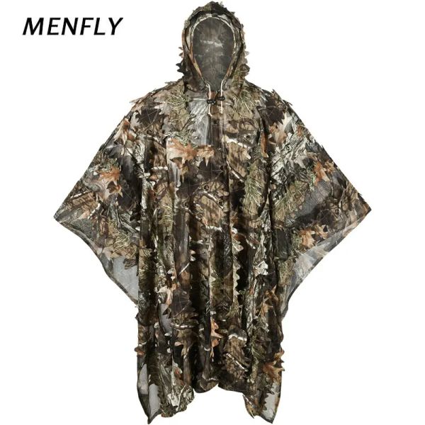 Halsketten Mey Hunting Camouflage Ghillie Anzüge Scharfschützenbekleidung Dschungel Scharfschütze Accessoires Hunter Woodland Vogel beobachten Umhang beobachten