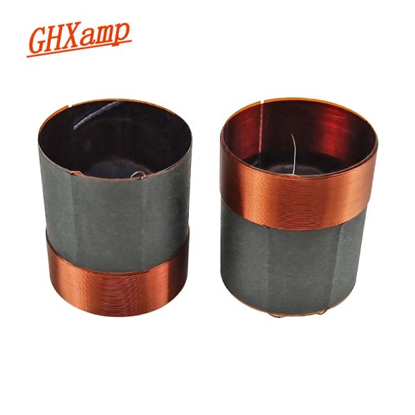 Aksesuarlar Ghxamp 25.5mm 4ohm bas ses bobini woofer hoparlörler onarım parçaları 25 çekirdek yüksek güçlü ksv yuvarlak bakır tel 2 pcs