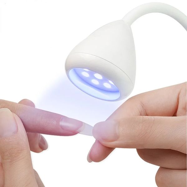 Luci ultraviolette a LED LAMPAGNO DI scrivania USB Mini UV Gel Currezione Assiccante per chiodi per unghie fai -da -te