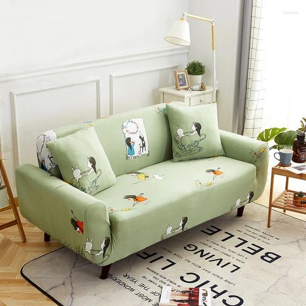 Sandalye kapakları çiçek kanepe kapağı oturma odası için elastik modern kesit köşesi slipcover koltuk kanepesi 1/2/3/4 koltuklu
