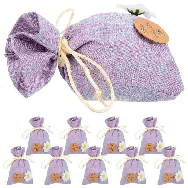 Bolsas de armazenamento Bolsa de saqueta de lavanda pendurada saques vazios Carra de aroma da bolsa decorativa Fragrância portátil