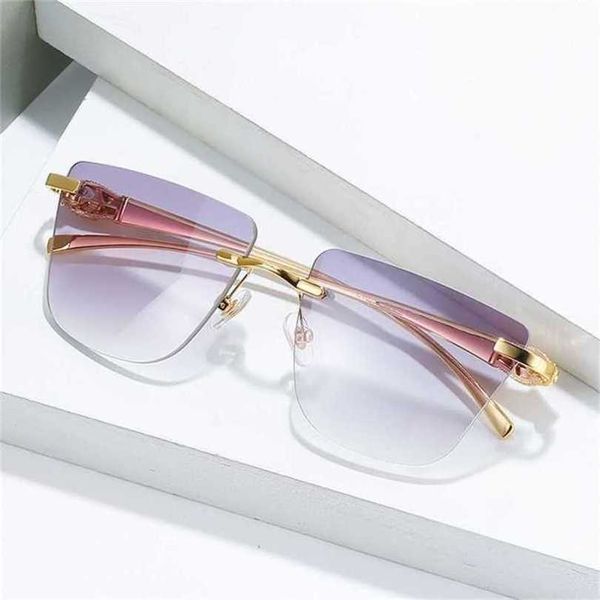 2024 Mode von Luxusdesigner neuer Männer- und Frauen Sonnenbrillen vor Karten Metall
