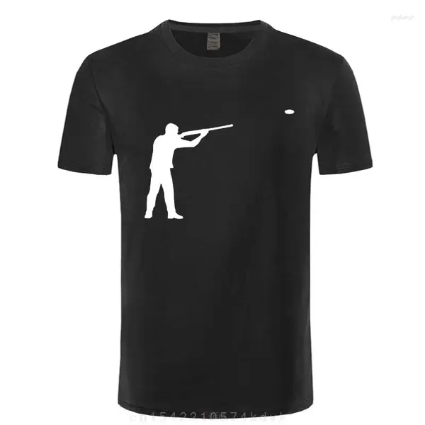 Herren T-Shirts Skeet Shooting Print Shirt Homme Hip Hop Männliche Streetwear Camisetas Herren Kurzarm Tops Sommer Mode T-Shirt