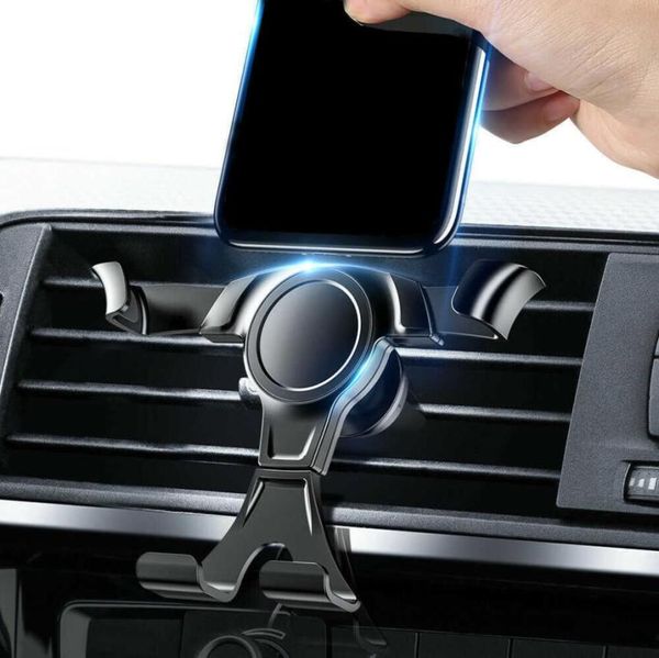 Phone Holder Auto Bloqueio de trava de carro Air Stand Rount Stand sem gravidade magnética Suporte de telefone celular em Car8739715