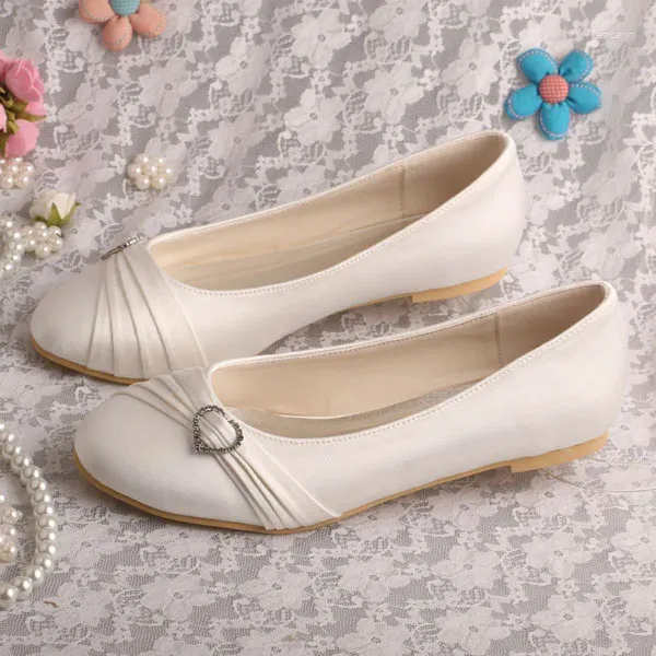 Scarpe casual Wedopus Women Weepugh Pugnone Ballet Flat Bridesmaid Wedding