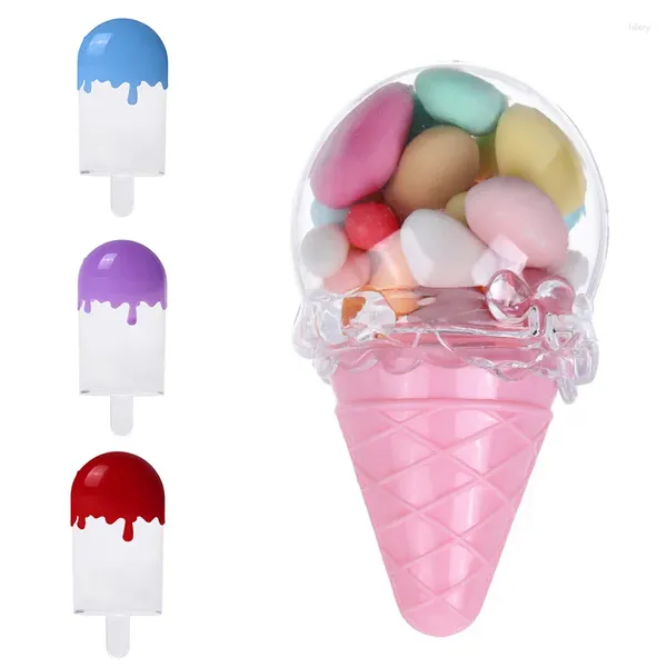 Geschenkverpackung Kreatives Eiscreme -Süßigkeitenschachteln für Hochzeitsbabys Verpackungskoffer Behälter Vorräte
