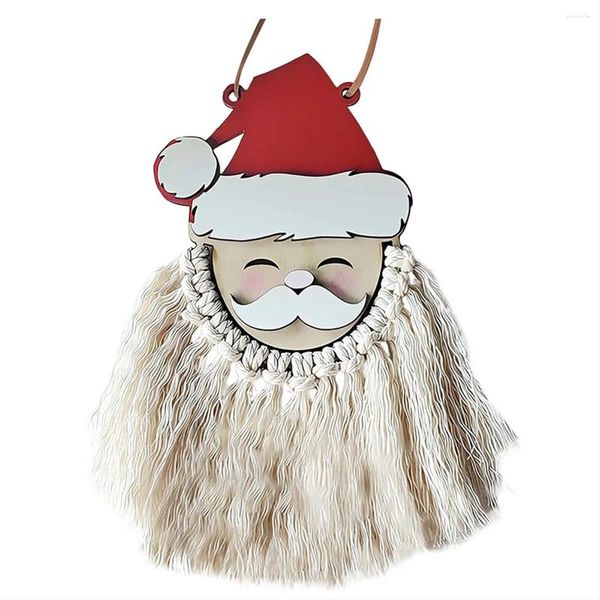 Decorazione per feste divertente in legno doppio tintinnio il mio campanello regalo Christma Decorations Santa Buholiday Ornament Ornament Door Decor