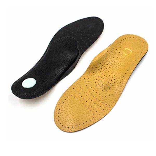 Accessori in pelle Soleggiature ortopediche per scarpe da uomo Donne Flat Foot Arch Support Xo Gambe Valgus Corrector Gel Cuscino Inserisci Castino