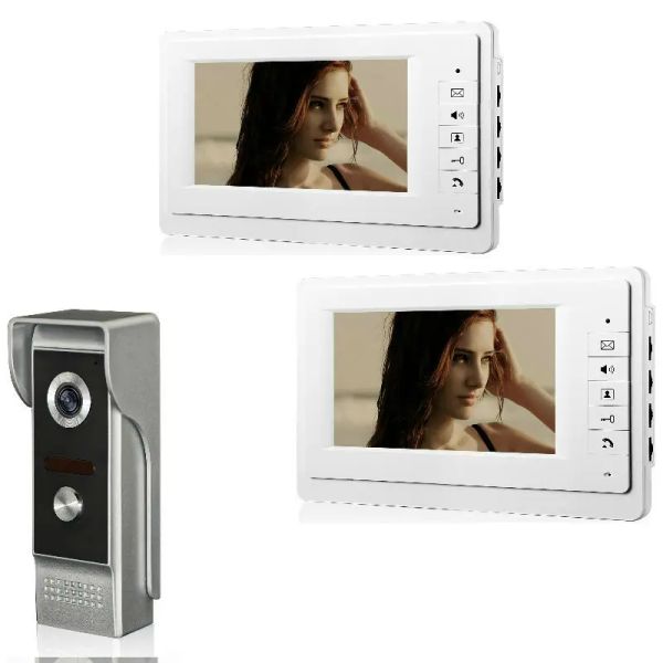 Intercom Yobang Security 7 -дюймовый цвет Rain Rapone Door Phone Video Monitor Camera Camera Monitor Monitor LCD Video Intercom Video Intercom