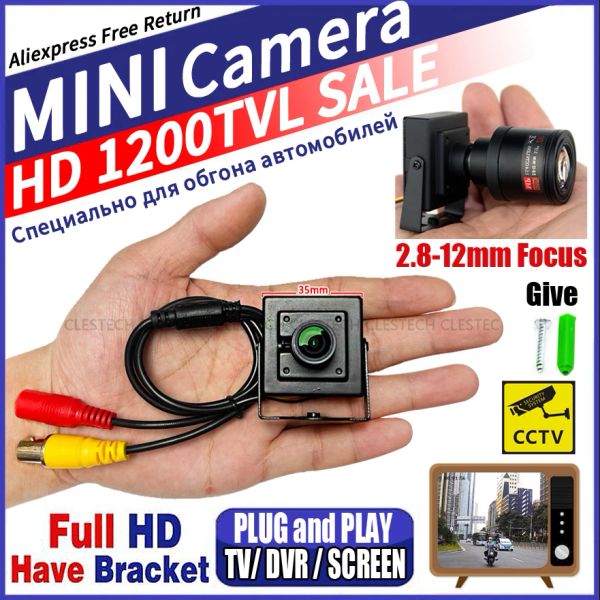 Камеры супер малые 1200TVL CCTV HD Metal Mini Mini Camera Analog Security Superiallance Micro Video Monitoring Vidicon с кронштейном