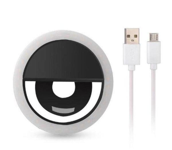 Per iPhone X ricaricabile ricaricabile universale smartphury lid flash illumina anello telefonico luminoso per iPhone Android con USB C4698253