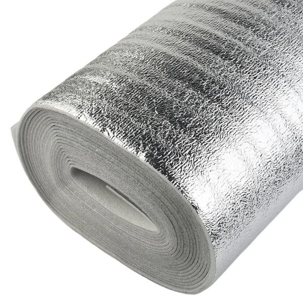 Одеяла 10 м радиатора отражающая пленка Стена Термическая изоляция алюминиевая фольга пленки крыша одеяло