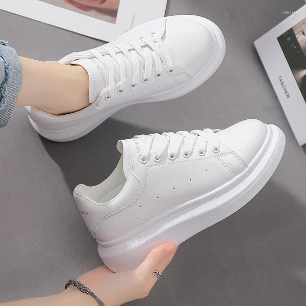 Scarpe casual White Woman Platform Sneaker da uomo Sports da uomo Sports covoni a piedi che camminano