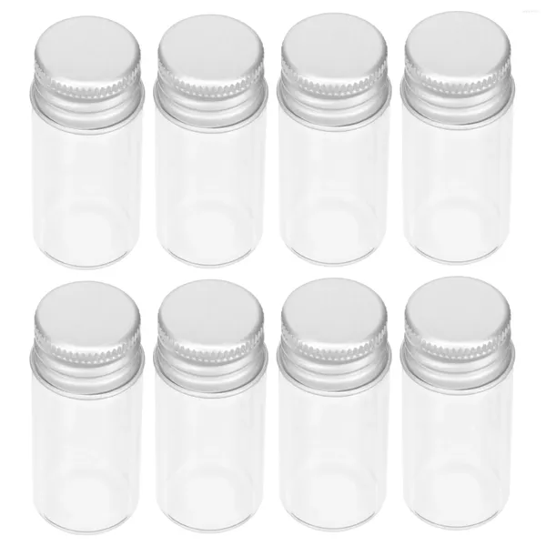 Garrafas de armazenamento 10 PCS PCS Makeup Bottle Bottle essencial Experimento de óleo essencial Dispensador de vidro reto Mini viajando