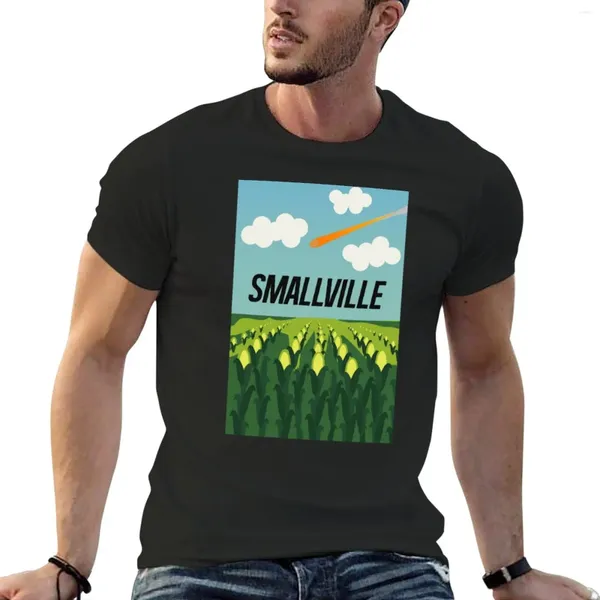 Erkek tank üstleri smallville müthiş t-shirt erkek tişörtler düz beyaz vintage kıyafetler erkek uzunluğunda