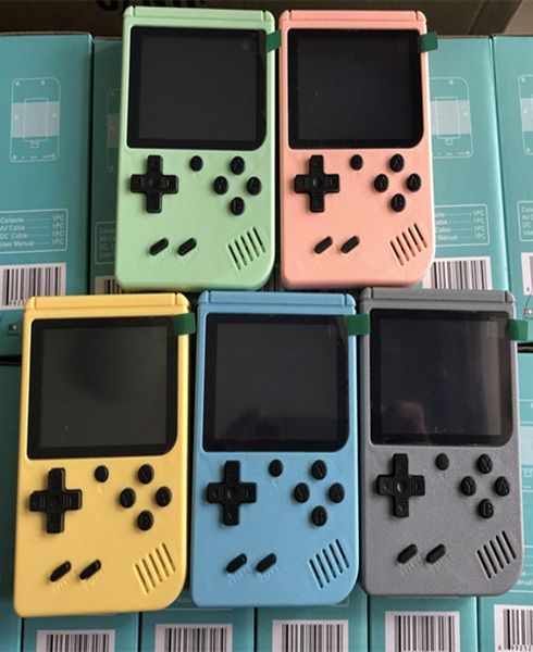 Presente Macaron Portable Retro Retro Handheld Console Player TFT Color Screen 800500400 em 1 Pocket6593023