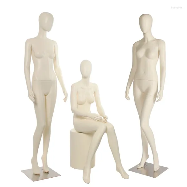 Piastre decorative oggetti di scena per abbigliamento da donna per finestra panoramica panoramica modella femmina di lusso di lusso