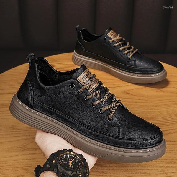 Casual Shoes Classics for Men Vintage Style Solid Color Supp