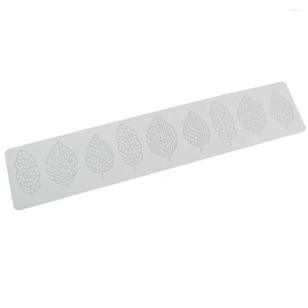 Moldes de cozimento Sugarcraft Leaf Silicone Mold Wedding Aniversário Bolo de decoração Decorating Fondant Lace Pad