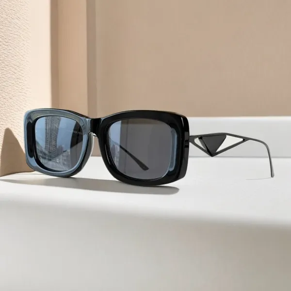 Óculos de sol de mulheres de alta qualidade de alta qualidade, óculos de sol de alta definição, designer de marca masculina polarizada, óculos de condução punk de vapor resistentes à radiação
