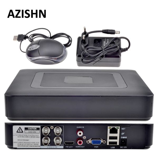 Регистратор Азишн 4CH AHD DVR AHDNH 1080N DVR SUPVILLANGE 5 в 1 AHDM TVI CVI CVBS 960H Мини Гибрид безопасности CCTV DVR HDMI DVR NVR