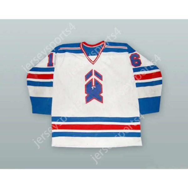 GDSIR Custom Scott Gruhl 16 Haven Nighthawks White Hockey Jersey Novo Ed S-M-L-XL-XXL-3xl-4xl-5xl-6xl