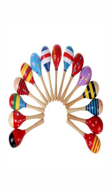 11см детская игрушка дети деревянная потенок маракас кабаса музыкальный инструмент песчаный молот или инструмент для младенца 3661423