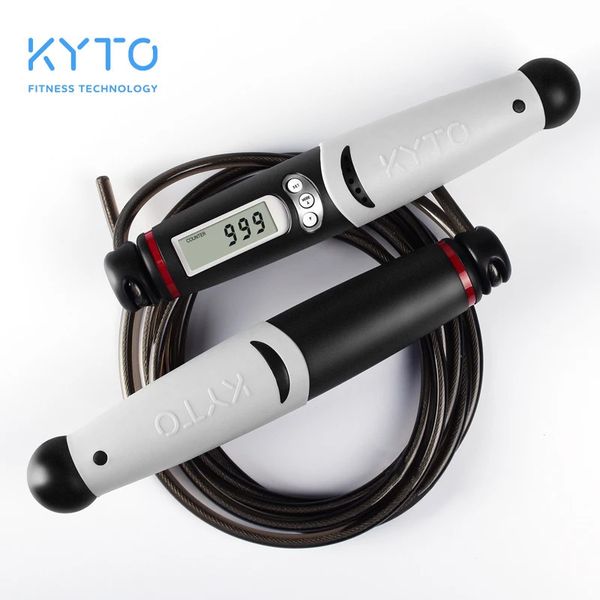 Contatore digitale di Kyto Jump Rope per la boxe di addestramento fitness interno/esterno a boxe regolabile calorie che salta la corda per donne 240322