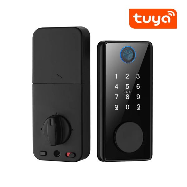 Bloquear o aplicativo SmartLife Tuya Smart Control Remote Impressor Fital Password Card nos EUA Bloqueio automático de trava