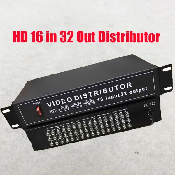 System kostenloser Versand 16 in 32 Out AHD CVI TVI CVBS Video Distributor 16Ch bis 32ch Splitter für CCTV -Überwachungskamera