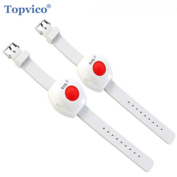 Taste topvico 2pcs Panikknopf RF 433MHz SOS Notfallknopf älter