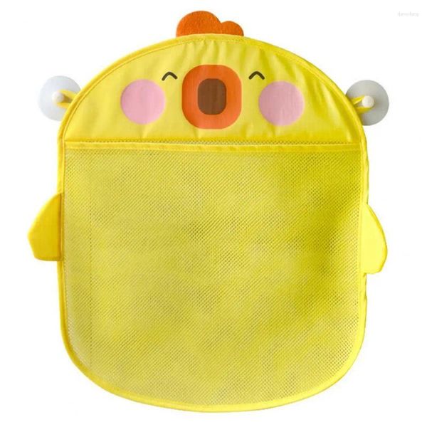 Scatole di stoccaggio Capacità Toy Organizzatore Porta per bambini Borsa di stampa cartone animato con maglia trasparente Ottima per