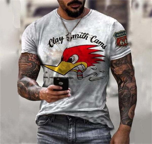 Funny Style Men039S 3D Tshirt Impresso Visual Impact Camisa de festa punk gótico Redonda de alta qualidade American Muscle Style Shor6911867