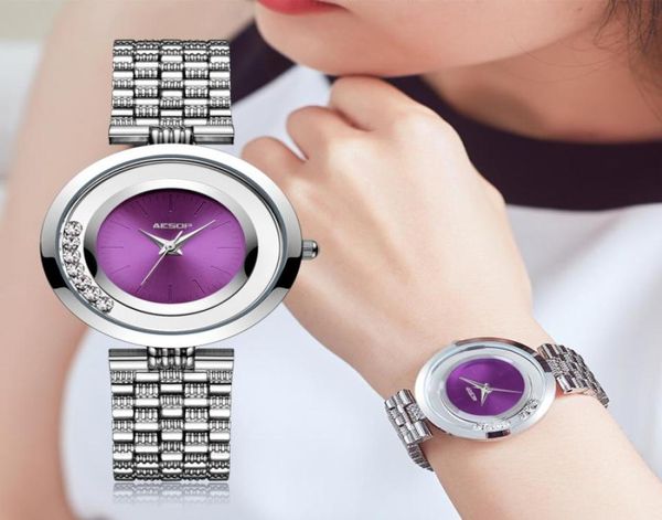 Aesop Super Fashion Women Watch Quarz Armbanduhr Einfache Ultra dünne Damen Uhr Waterdes Relogio Feminino Montre Femme9970843