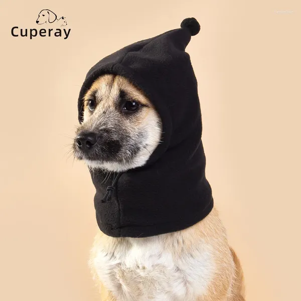 Dog Abbigliamento Cappello natalizio - Funny Polar Fleece Rosso Wart Winter Snood Warder Snood Calco.