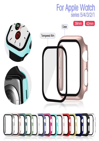 Glasscase per Apple Watch Series SE 6 5 4 44mm 40 mm iwatch 3 2 1 42 mm 38 mm Temped Schermate Protectorcover Apple Watch Apple ACC8142370