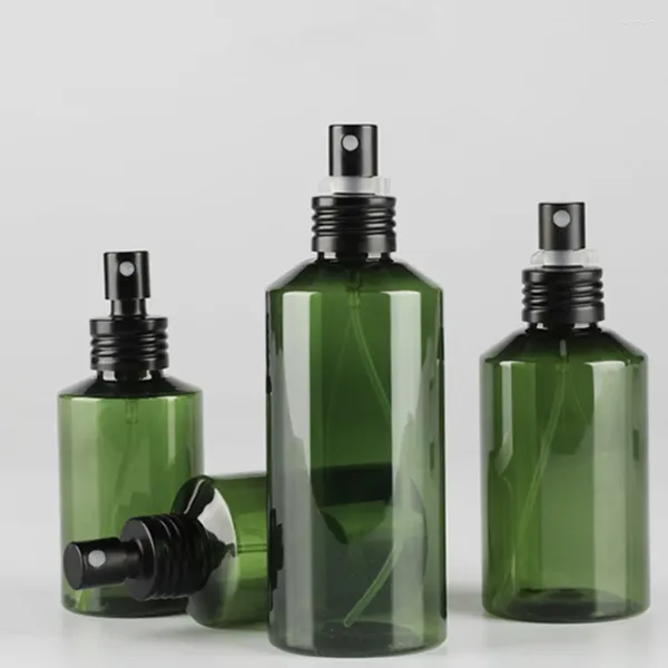 Bottiglie di stoccaggio 50/100/150/200 ml bottiglia spray spruzzatore verde spruzzatore di plastica verde da viaggio reciprocamente contenitori estetici