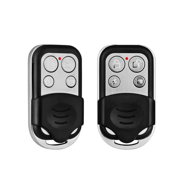 Controller 2pcs/lotto 433MHz Wireless Remote Controller Keychain in metallo per G18 G19 W2 W1 Sistema di allarme WiFi GSM