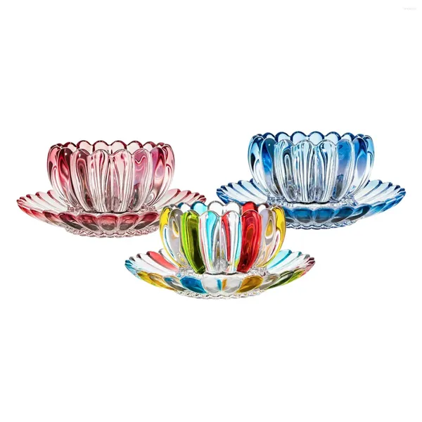 Bandejas de chá Lotus Bowl Flor Flor Decorative Tableware Café da manhã de frutas para o dia dos namorados Girls da mãe feminina Mulheres