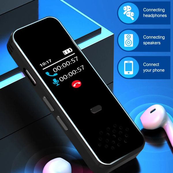 Players Intelligent HD Ruído Reduction MP3 Audio Recorder com Bluetooth Mobile Call Chamadas Gravação de Voice Recordando senha