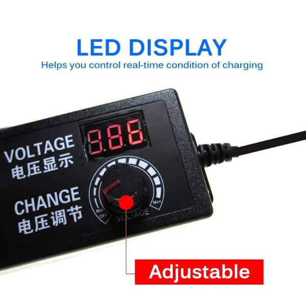 2024 AC DC 3V 5V 6V 9V 12V 24V Fonte de alimentação 1a 2a 3a 5a CA/DC Transformador 220V a 12V Adaptador de fonte de alimentação 5 12 24 V Driver LED para adaptador de energia 220V