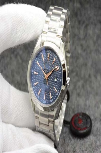 Blue Dial Aqua Terra 150m Orologio limitato Limited 41mm quarzo Ocean in acciaio inossidabile Orologi da uomo marittimi1533402