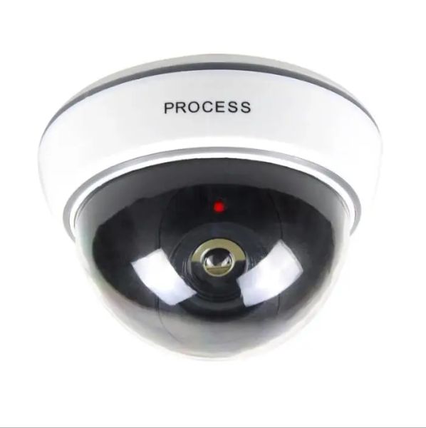 Kameras Hot Sale Outdoor Innenüberwachung gefälschter Kamera Dummy gefälschte CCTV -Sicherheitskuppelkamera mit blinkendem rotem LED -Licht