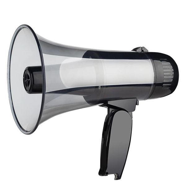 Ausrüstung Tragbarer Megaphone Bullhorn 20 Watt Power Megaphon -Lautsprecher integrierte Siren -Alarmmodi mit 240er Jahren und USB -Anschluss