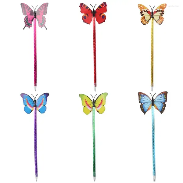 Piece da 0,5 mm scrivendo penne regalo Butterfly Ballpoint Plastic Random Style