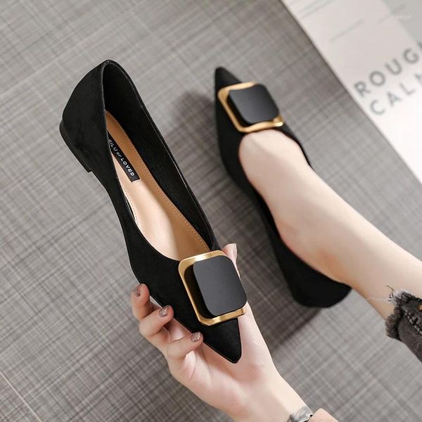 Sapatos casuais elegantes Lady Salto Classic Classic todos combinam com tamanho extra grande 43 44 45 Small 31 32 33 Mulheres pontiagudas femininas