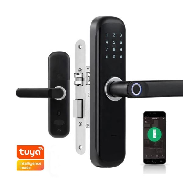 Lock Smart Door Lock Digital sem chave trava de porta com chave para casa para o aplicativo Tuya for Hotel for Apartment